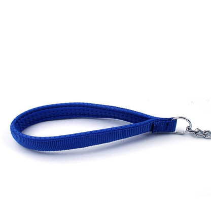 SGODA Metal Chain Heavy Duty Dog Leash, 4 ft x 4.0 mm Blue - color: Blue, size: 4 ft x 0.16 in