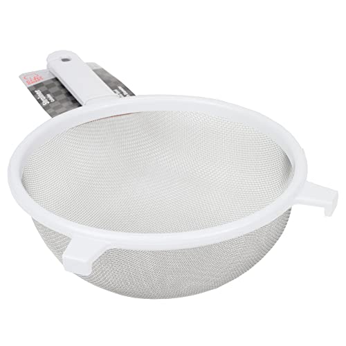 Chef Craft Classic Stainless Steel Mesh Strainer, 8 inch, White - color: White, size: 8 inches in diameter