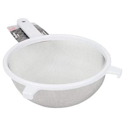 Chef Craft Classic Stainless Steel Mesh Strainer, 8 inch, White - color: White, size: 8 inches in diameter
