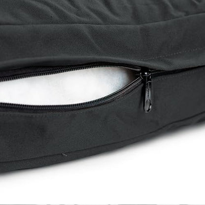 WHITEDUCK Dog Bed Cover (Black) 28" Lx20 Wx4.3 th (S) - color: Black - Only Cover, size: Small