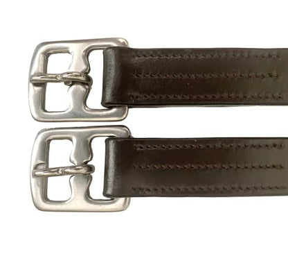 Majestic Ally Genuine Leather English Stirrup Leather (Pair) - color: Brown, size: 48 inch