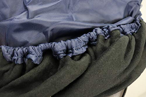 Derby All Purpose Nylon English Saddle Cover with Fleece Lining - Protects Saddles from Dust, Debris, and Damage - color: Navy