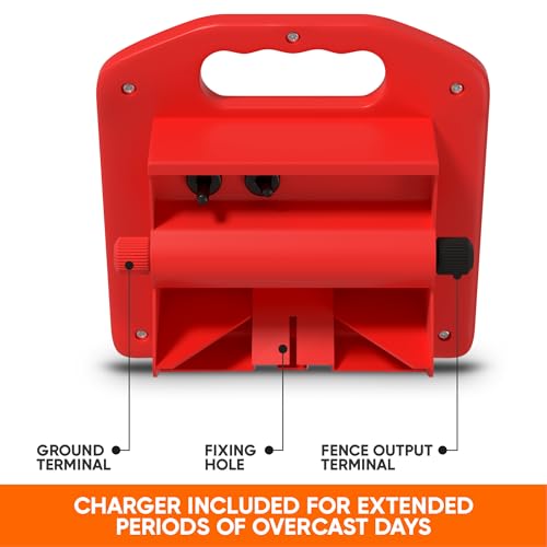 Pet & Livestock HQ - 3280ft Electric Polywire Fence with 5 Mile Charger and 100 Insulators - 3 Product Bundle