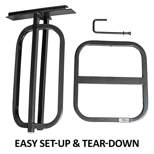 EASY-UP Pro Series Hook Over Saddle Rack with Pad Bar | Heavy-Duty & Versatile | Durable Construction | Unlimited Hanging Options | Easy Setup & Storage | 7-Year Warranty