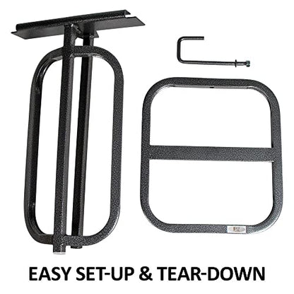 EASY-UP Pro Series Hook Over Saddle Rack with Pad Bar | Heavy-Duty & Versatile | Durable Construction | Unlimited Hanging Options | Easy Setup & Storage | 7-Year Warranty
