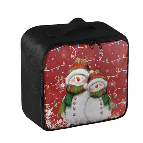 Christmas Lights First Aid Bag Empty Pet 1st Aid Bag Medical Travel Case First Responder Emergency Medicine Bags for Car Home Office Sport Outdoors Snowman - color: Christmas Lights Snowman