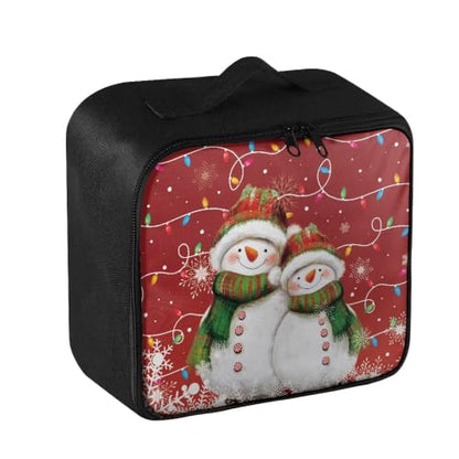 Christmas Lights First Aid Bag Empty Pet 1st Aid Bag Medical Travel Case First Responder Emergency Medicine Bags for Car Home Office Sport Outdoors Snowman - color: Christmas Lights Snowman