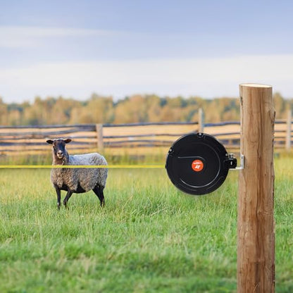 Electric Fence Gate Handle, Built in 20mm Electric Fence Poly Tapes | Retractable Electric Fence Door Handle Length 18m, Gate Connector - size: Tape Gate Handle - 18M