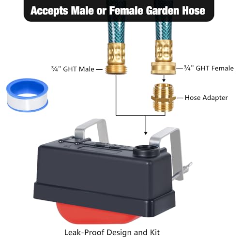 Water Trough Float Valve for Livestock & Stock Tank