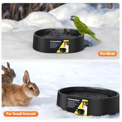 Heated Water Bowl for Dogs and Cats,Large Heated Dog Bowl