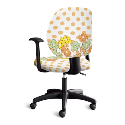 Happie Flowers Chair Covers Thick Seat Covers for Chairs - color: Happie Flowers