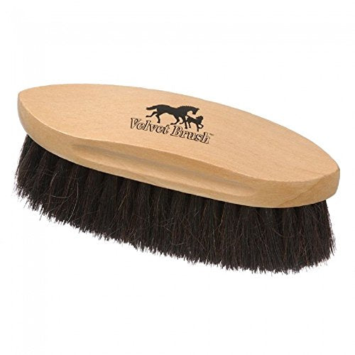 Tough-1 The Greatest Horse Hair Real Horse Hair Soft Velvet Brush with Oval Base