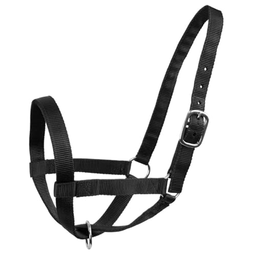 Derby Originals Adjustable Nylon Livestock Cattle Halters - color: Black, size: Small (250-500lbs)