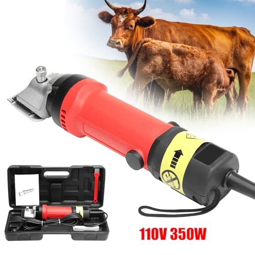 Electric Professional Sheep Shears,High Power Wool Pher,110V,750W,Professional Heavy Duty Shearing Clipper,Animal Shave Grooming, for Shaving Fur Wool in Sheep, Goat,Cattle,Farm Livestock Pet…