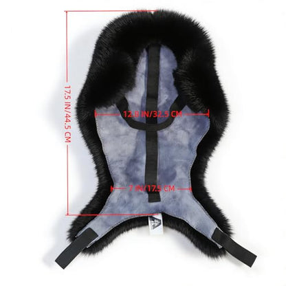 Genuine Sheepskin Saddle Pad, Breathable and Non-Slip British-Style Sheepskin Saddle Seat Cover