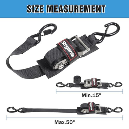 Boat Trailer Straps Stainless Steel 1.5IN 4FT Transom Straps - size: 1.5" x 4'-Stainless steel