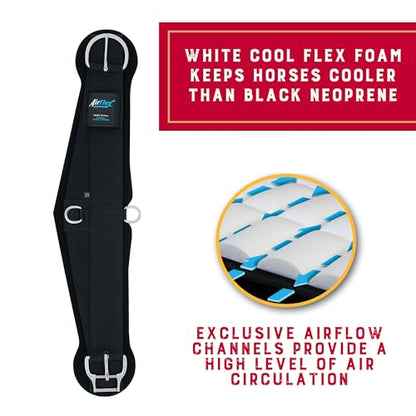 Weaver Equine Airflex Roper Horse Cinch, Anti-Slip Nylon Webbing