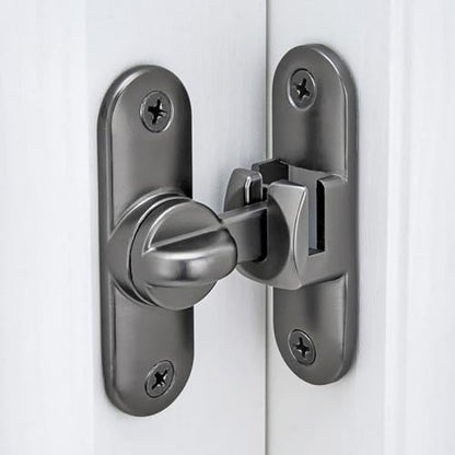 Grey 90/180 Degree Barn Door Latches,Flip Gate Lock - color: Gray