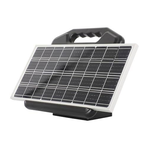 S2500 2.2 Joule Solar Fence Charger, 60 Miles Solar Electric Fence Charger for Livestock, Horses, Cattle Sheep, Portable and Super Tough - size: S2500