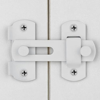 Matte White Stainless Steel Barn Door Latch Bi-fold Door Lock_S - color: Small Matte White