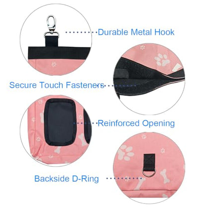 RIOUSSI Guinea Pig Hay Feeder, Hanging Rabbit Hay Feeder Bag. PinkBones - color: Pinkbones