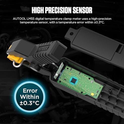 AUTOOL Digital Thermometer HVAC Temperature Clamp Waveform Display