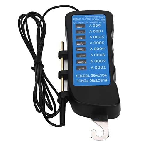 Voltage Meter, Multi Light, Electric Fence Tester, Voltage Detection Portable, for Agricultural Supply Fencing, ABS, 7000V