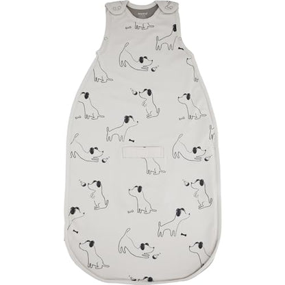Woolino Merino Wool & Organic Cotton Baby Sleep Sack 2-24 Months – Ultimate 4-Season Baby Sleeping Bag, Universal Size Wearable Blanket, 2-Way Zipper & Adjustable Fit, Year-Round Use – Puppy - color: Puppy