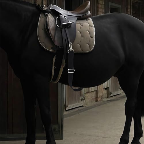 6 Pcs Horse Blanket Sheet Leg Straps, 24 to 42 Inch Replacement Adjustable Belly Strap, Double Swivel Snaps Horse Blanket Straps, Winter Blankets Stretchy Belly Strap
