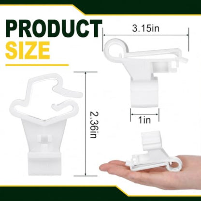 Pangda 60 Pack T Post Insulators Electric Fence for Farm Polytape, White - color: White