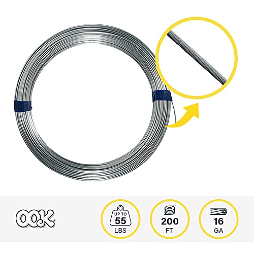 OOK 50143 Solid Utility Wire, 1 Pack, Silver - color: Silver, size: 1 pack