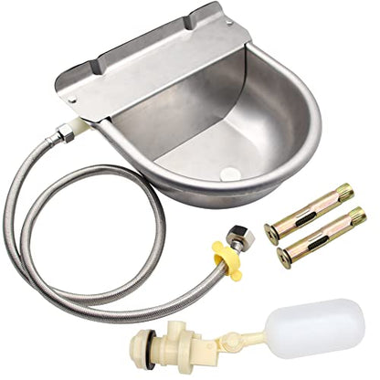 Automatic Livestock Water Bowl Float Valve Self-Filling Dog Goat Chicken