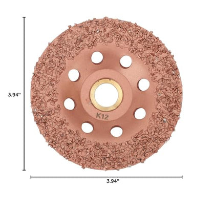 Hoof Trimming Disc, 3.94in HL Q7DMP Ti Plated Hoof Trimming Tool Hoof Trimming Grinding Wheel, Hooves Repair Tool Replacement Disc for Goats, Horses, Sheep, Pigs, Cattle