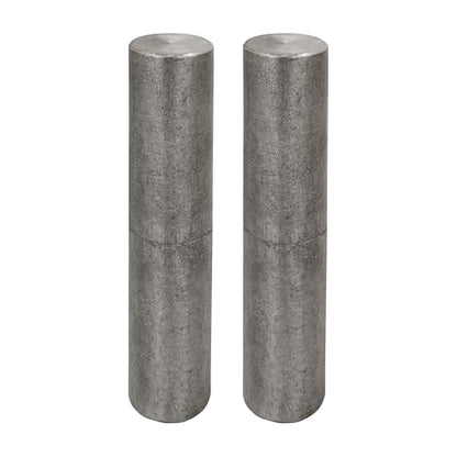 5-1/8" x 1" Weld On Barrel Hinges for Trailer Ramp Doors & Metal Gates, Heavy-Duty Weldable Greasable Carbon Steel for Bullet Hinges (2 Pack)