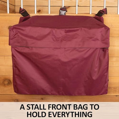 Schneiders Stall Front Large Horsewear Bag II | Durable 600D Polyester | Teflon Coated | Extra Large Capacity | Secure Fastening | Color Gray - color: Gray