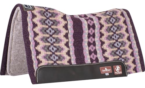 Classic Equine Blanket Top Pad, 3/4-inch Alpaca Felt, Mulberry-Lavender, 30 x 34