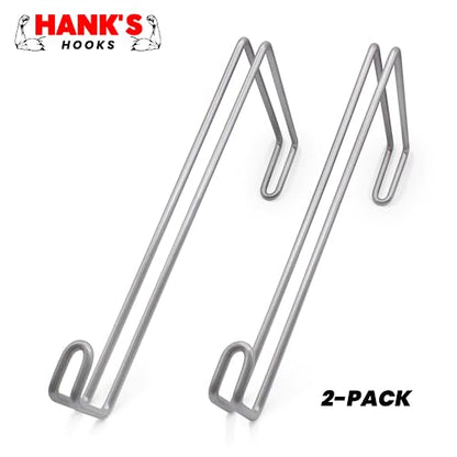 Over The Wall Heavy Duty Concrete Cinder Cement Block Wall Outdoor No Drill Fence Hooks Hangers - Extra Long Large Rafter Ladder Pool Equipment Pole Hangers for Planters Hoses Horse Tack Organization - size: 8" Wide Wall Hooks