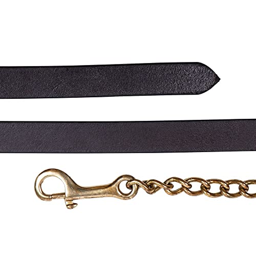 Schneiders Heavy Duty Solid Brass Chain for Horses | Convert Ropes & Lunge Lines into Effective Training Aids | Rust-Resistant, Hand-Welded Design - size: 24"