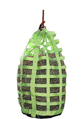 Derby Originals Go Around Hanging Slow Feed Horse Hay Bag with Six Month Warranty - color: Lime Green