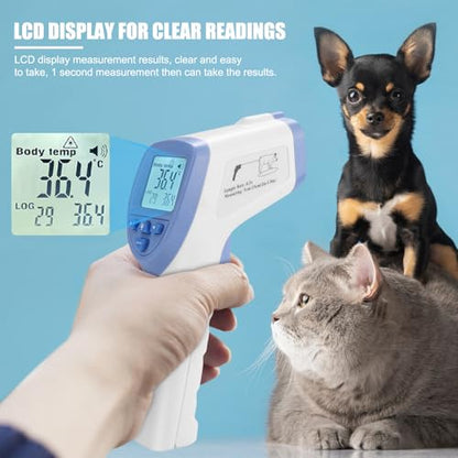 Veterinary Thermometer Fast Digital Veterinary Thermometer Non Contact Pet Thermometer for Pig Cattle Sheep Dog Horse (Without Battery)