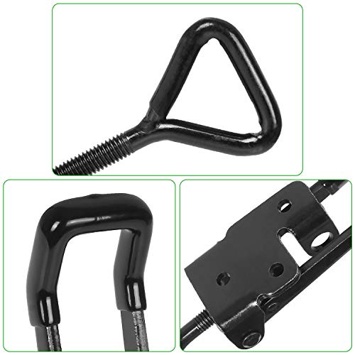 4PCS Toggle Latch Clamp 660 lbs Adjustable Toggle Latch Black Toggle Clamp GH-4003 Lockable Quick Release Pull Latch Hasp Metal Draw Latch for Door, Box Case Trunk, Smoker Door, Jig - color: Black-4pcs-660lbs