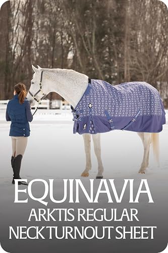 Equinavia Arktis Regular Neck Turnout Sheet - Skipper Blue - 75 in - color: Skipper Blue, size: 75 in