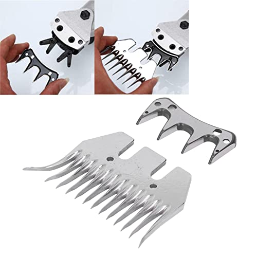 Sheep Shears Blade, 13 Teeth Curved Wool Clipper Comb, 7mm Tooth Spacing