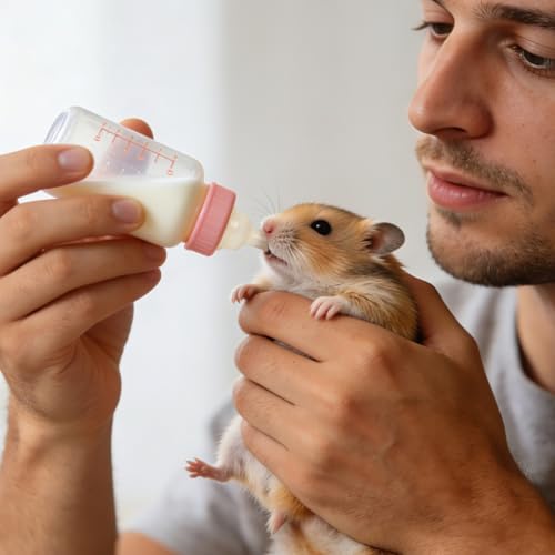 Gatuida 40-Pack Silicone Pet Nursing Nipples, Replacement Pacifiers for Small Animals, Bunny and Kitten Feeding Bottle Nipples, and Pet Feeder Nipples