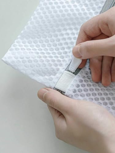 2 Pack Durable Honeycomb Mesh Laundry Bags for Delicates 12 x 16 Inches