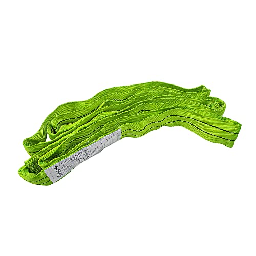 Green Polyester Endless Round Sling Rigging Lifting Straps, 6 Feet Length, 5,300 lb. Vertical Capacity, 10,600 lbs Basket - color: 02 Green - Vertical Capacity 5300LBS, size: 6ft