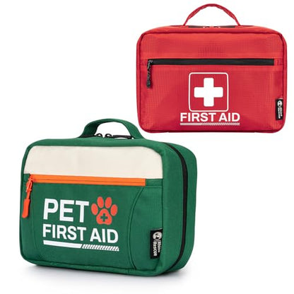 RHINO RESCUE Bundle - Pet First Aid Kit+ First Aid Kit for Home