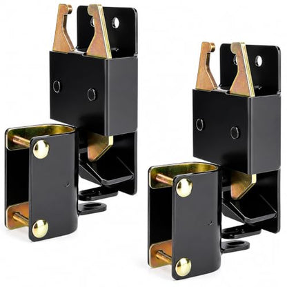 Two Way Lockable Gate Latch, Black. Perfect for Farms, Pastures, and Ranches. Part Number S16100100 (Big Black 2PACK) - size: BIG BLACK 2PACK