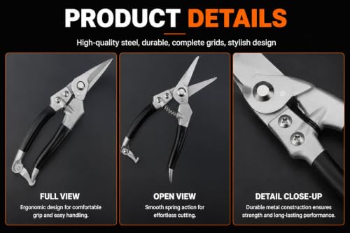Goat Hoof Trimmers and Farrier Shears – Versatile Hoof, Wire, and Pipe Cutting Tool for Livestock – Silver (2pack) - style: Silver-Black-2pack