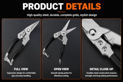 Goat Hoof Trimmers and Farrier Shears – Versatile Hoof, Wire, and Pipe Cutting Tool for Livestock – Silver (2pack) - style: Silver-Black-2pack